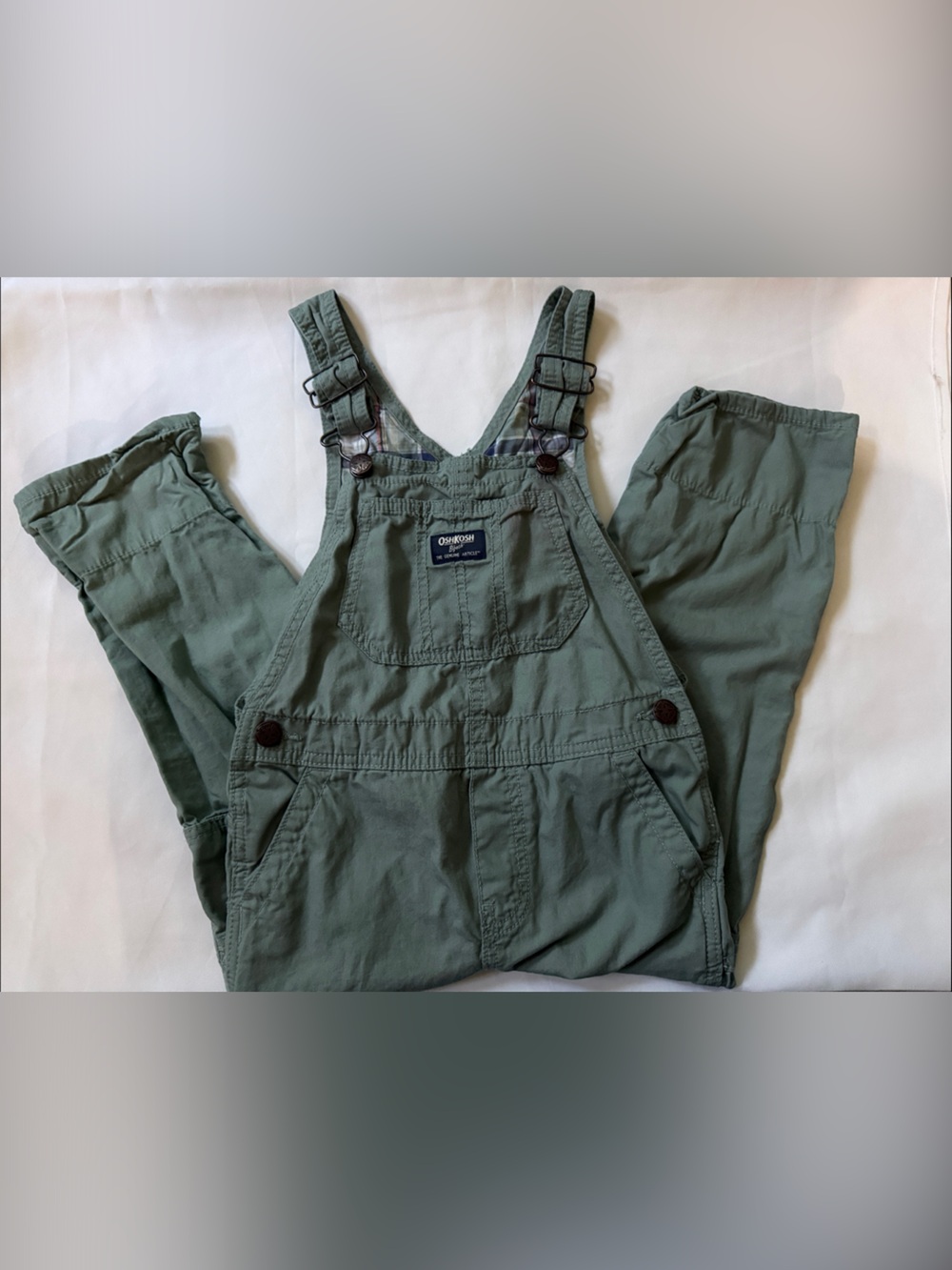 OshKosh B'gosh Sage Green Toddler Overalls